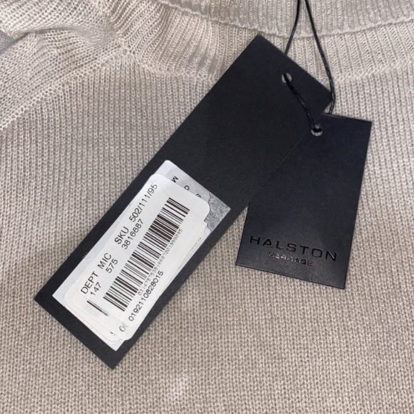 Halston Heritage Wool and Cashmere Turtleneck Cutout Sweater XL Luxury - Picture 3 of 10